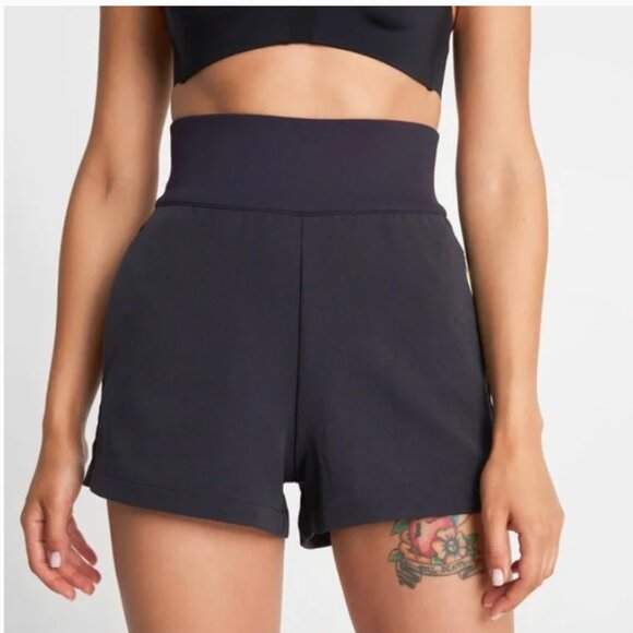 Nike Tech Pack High Waist Short Black Athletic Woven - Picture 5 of 5